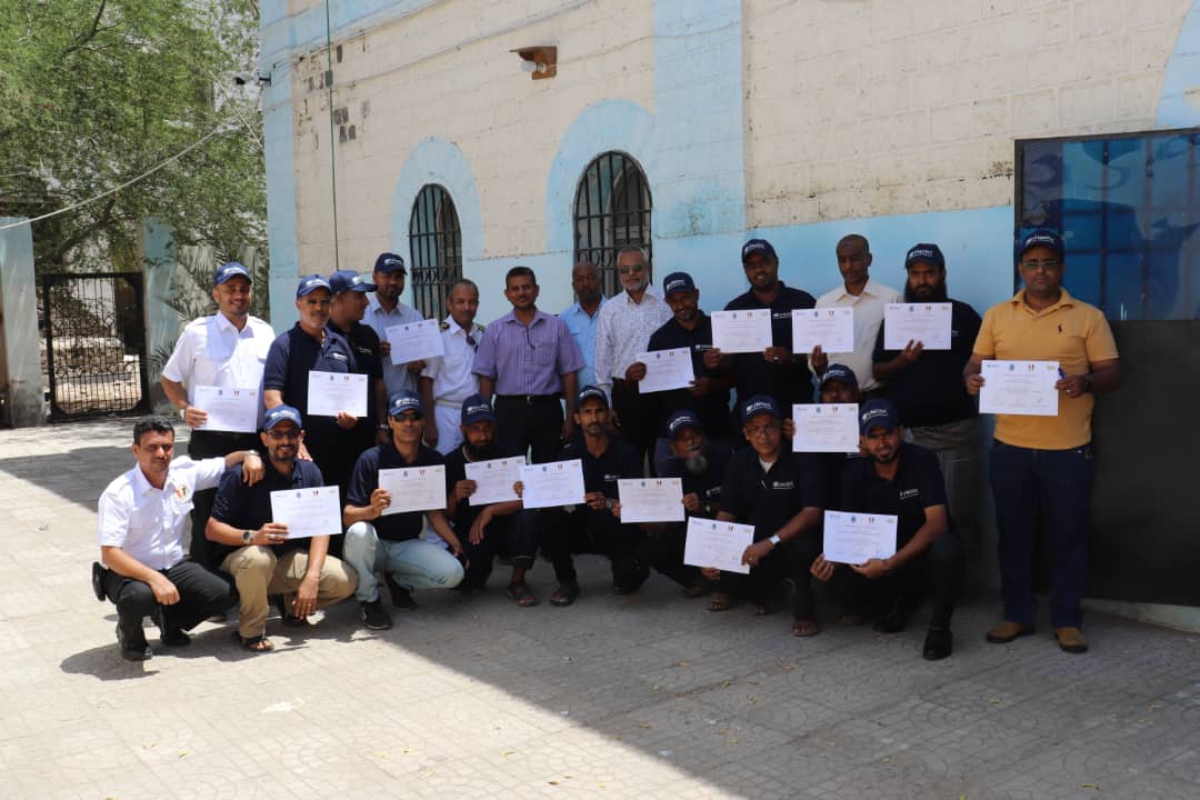 A special training course for marine traffic officers of the Ports of Aden, Mukalla, Nishtun and the Coast Guard