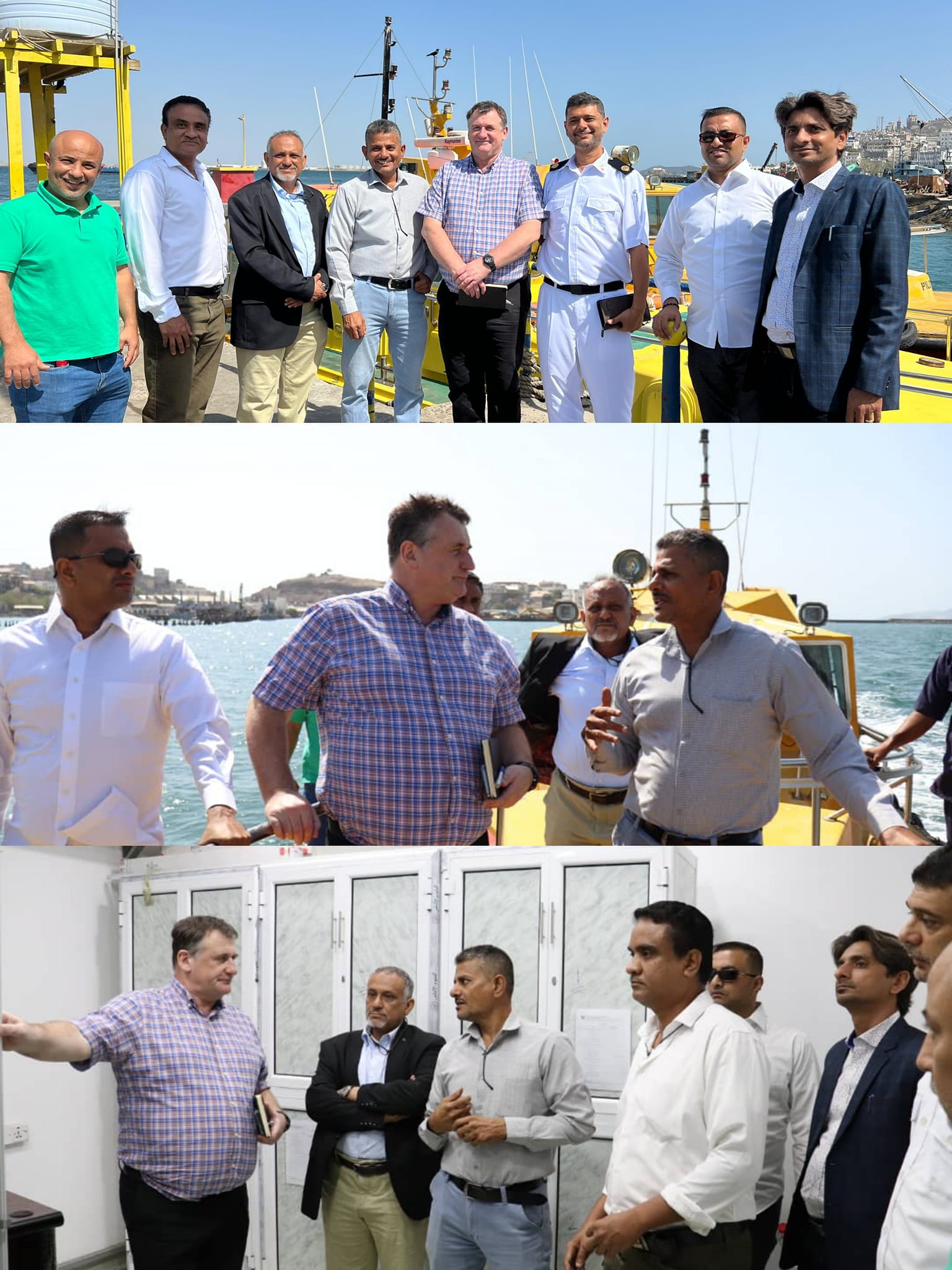 Kevin O'Connell Reviews Maritime Governance Strategy Mission in Meeting with Aden Port Leadership